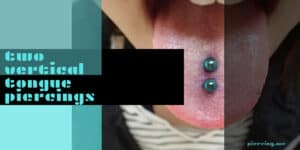 vertical tongue piercing header
